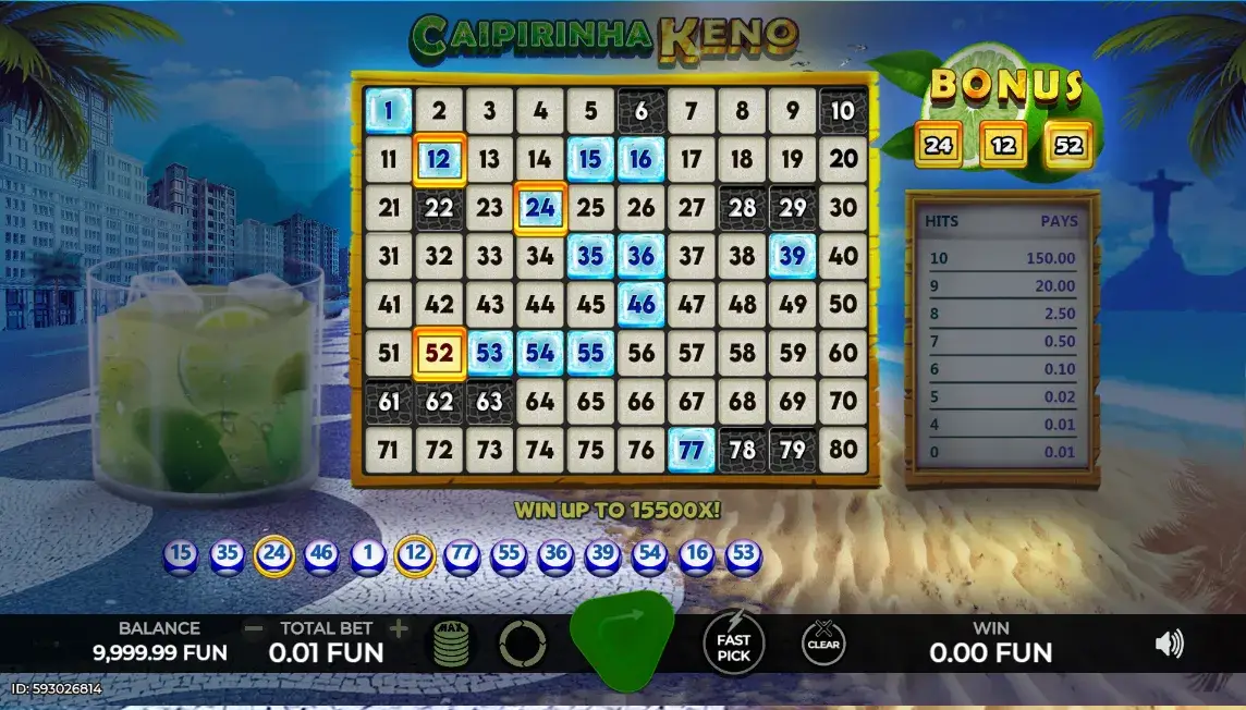 Keno Caipirinha de Caleta jugar keno casinos tips